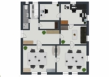 Grundriss Obergeschoss - Großzügige Büro-/Praxisräume in Coburg – zentral gelegen – mit Stellplatz im Hof