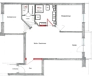 Grundriss - Moderne 3-Zimmer-Wohnung im Stadtzentrum von Sonneberg – mit Aufzug und Balkon