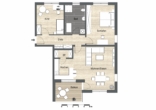 Grundriss - Exklusive 3-Zimmer-Wohnung mit Balkon in Ebern; frei ab 01.02.2026