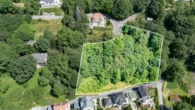 Luftaufnahme Grundstück und Umgebung - GELEGENHEIT – Baulücke am Schönberg in idealer Südhanglage, mit toller Fernsicht bis Coburg