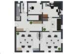 Grundriss Obergeschoss - Großzügige Büro-/Praxisräume in Coburg – zentral gelegen – mit Stellplatz im Hof