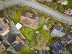 Luftansicht senkrecht - Stadtnahes Zweifamilienhaus auf traumhaftem Grundstück in Coburg
