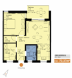 Grundriss WE 1 - Wunderschöne 3-Zimmer-Wohnung im EG mit herrlicher Terrasse in zentraler Lage Bad Rodachs